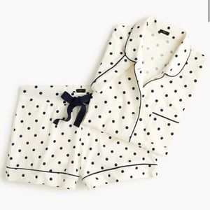 J.Crew cotton polka dot pajamas, worn 3x
